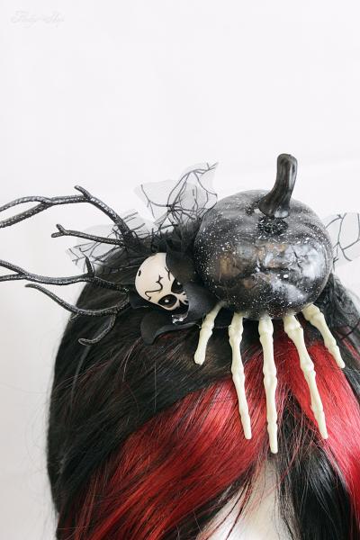 Gothic Halloween Diadem „Spooky Pumpkin“